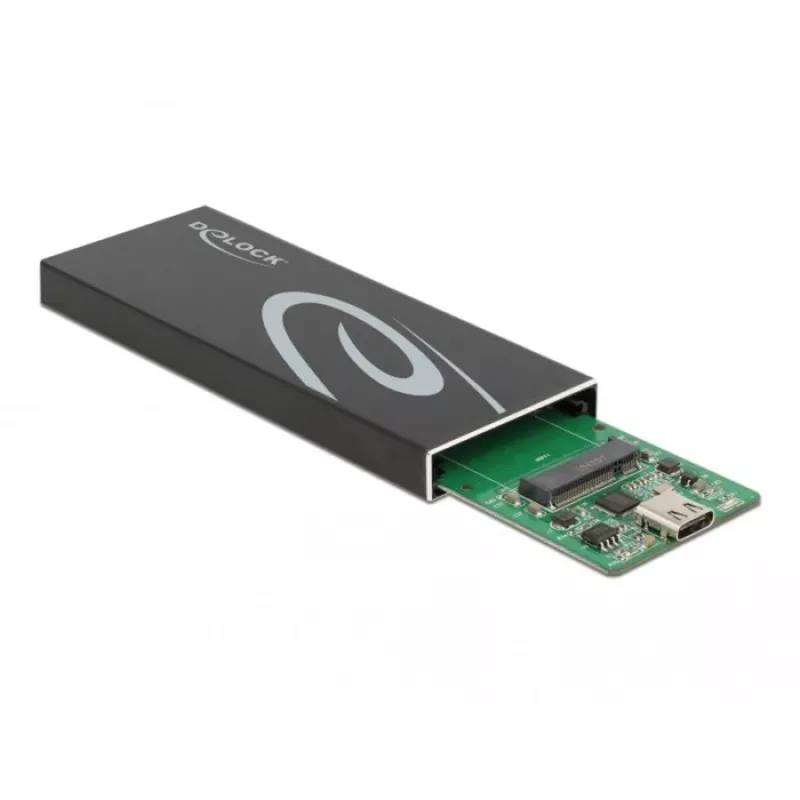 SSD-behuizing DeLOCK 42003 externe behuizing voor M.2 SATA SSD met USB Type-C
