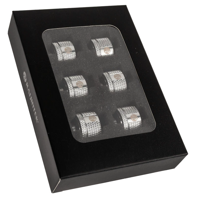 RAIJINTEK PELIAS SILVER D141806 — set met 6 zilveren koelventilatorbladen/accessoires