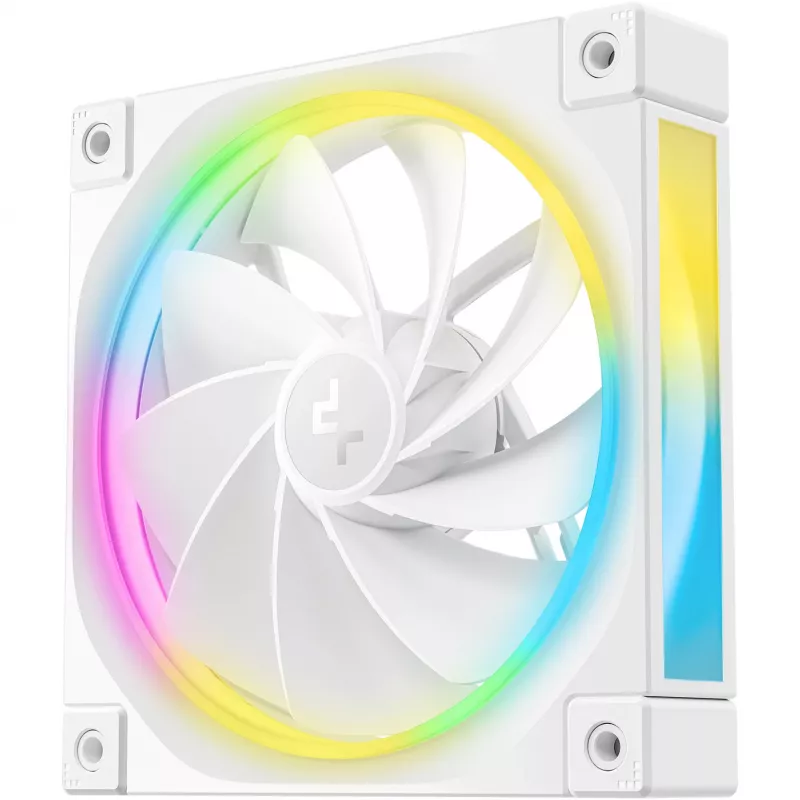 DeepCool FL12R Reverse 120 mm behuizingsventilator, 500–2150 tpm, 33,9 dB, wit