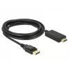 Videokabel-adapter DeLOCK 85318 DisplayPort naar HDMI 3m zwart