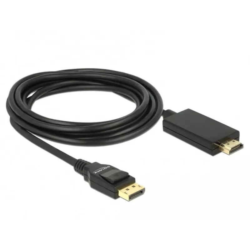 Videokabel-adapter DeLOCK 85318 DisplayPort naar HDMI 3m zwart