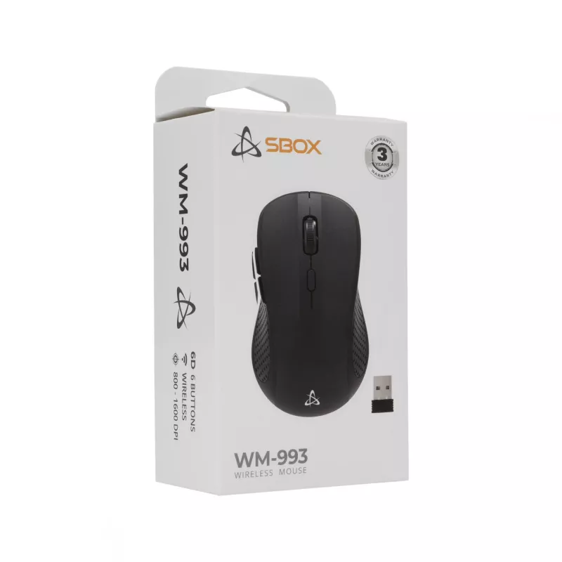 SBOX WM-993 draadloze muis USB Type-A