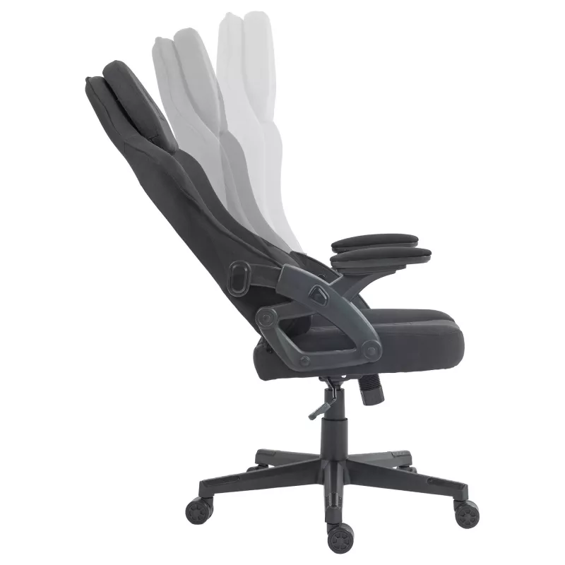 Deltaco DC130 gamingstoel soft woven mesh zwart (GAM-180)