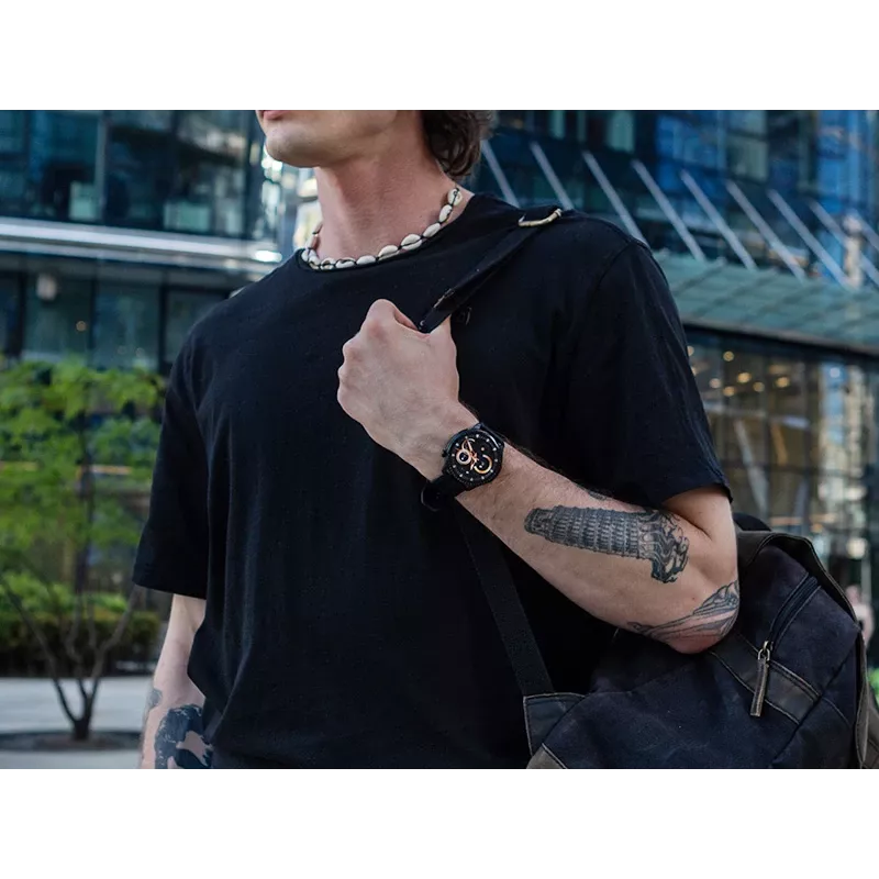 Smartwatch TRACER SM7 Shadow met Bluetooth en hartslagmeter