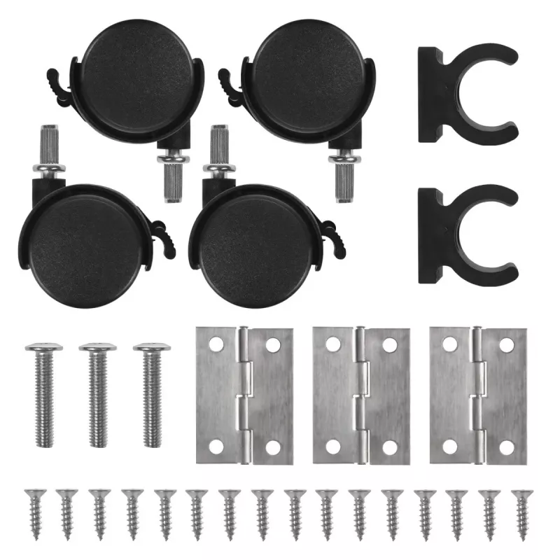 Maclean klaptafel, zwart, mobiel, 100 x 50 cm, max. 50 kg MC-1250 B
