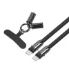USB-C-kabel TB AKTBXKUCCSMY12B 1,2 m, zwart, USB-C naar USB-C