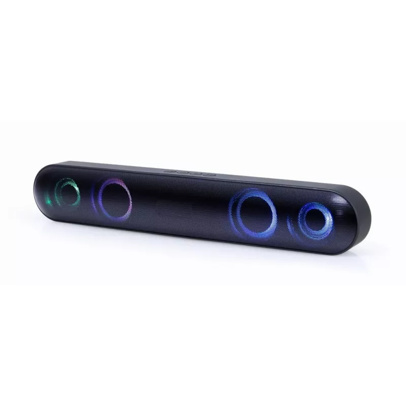 Gembird SPKBT-BAR400L soundbar-luidspreker zwart 2.0 kanalen 10 W