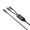 USB-C 2-in-1-kabel Unitek C14146ABK01 1,8 m, USB-C naar USB-C, 100 W PD, zwart