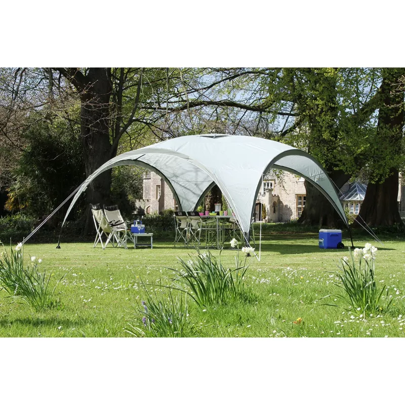Paviljoen Event Shelter, 4,5 x 4,5 m (lichtgrijs/grijs)