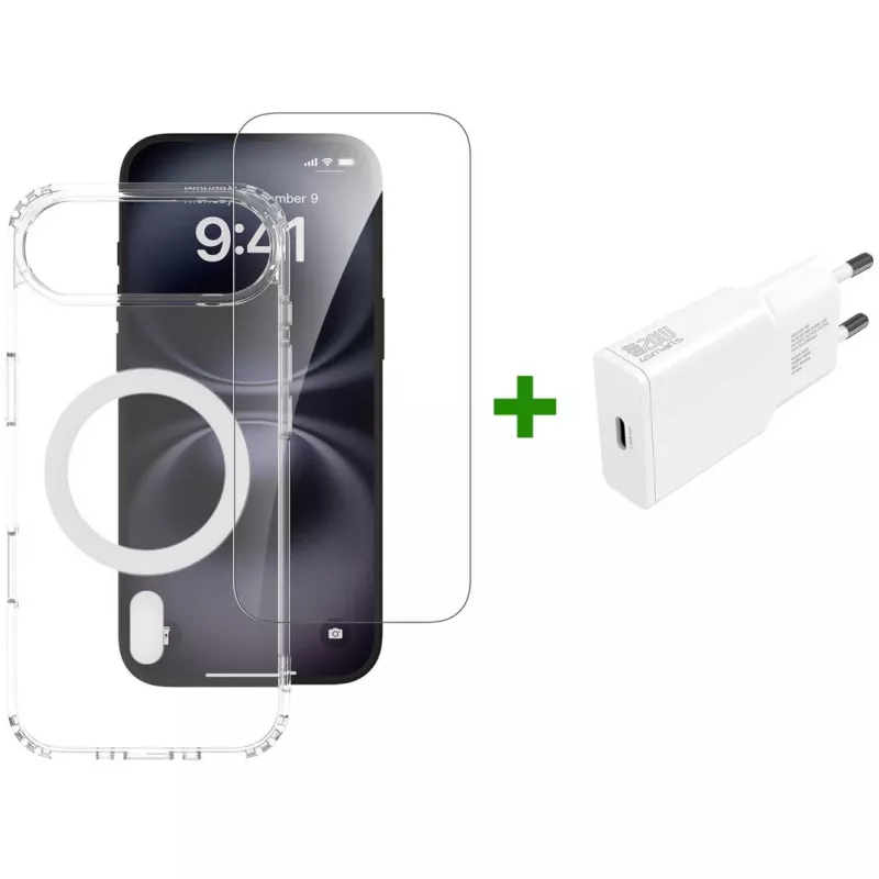 4smarts 3in1 Premium Starter Set voor Apple iPhone Air, MagSafe-compatibel
