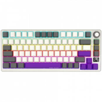 LORGAR KBP7075W, Draadloos 75% Mechanisch Gaming-toetsenbord Pro, Beige, EN-layout