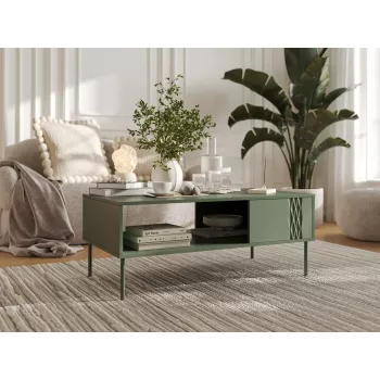 Cama TRESSE bank / tafel 110x60x40 mat groen