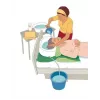 SUNDO 47080 draagbare harenwasbak met afvoer, wit