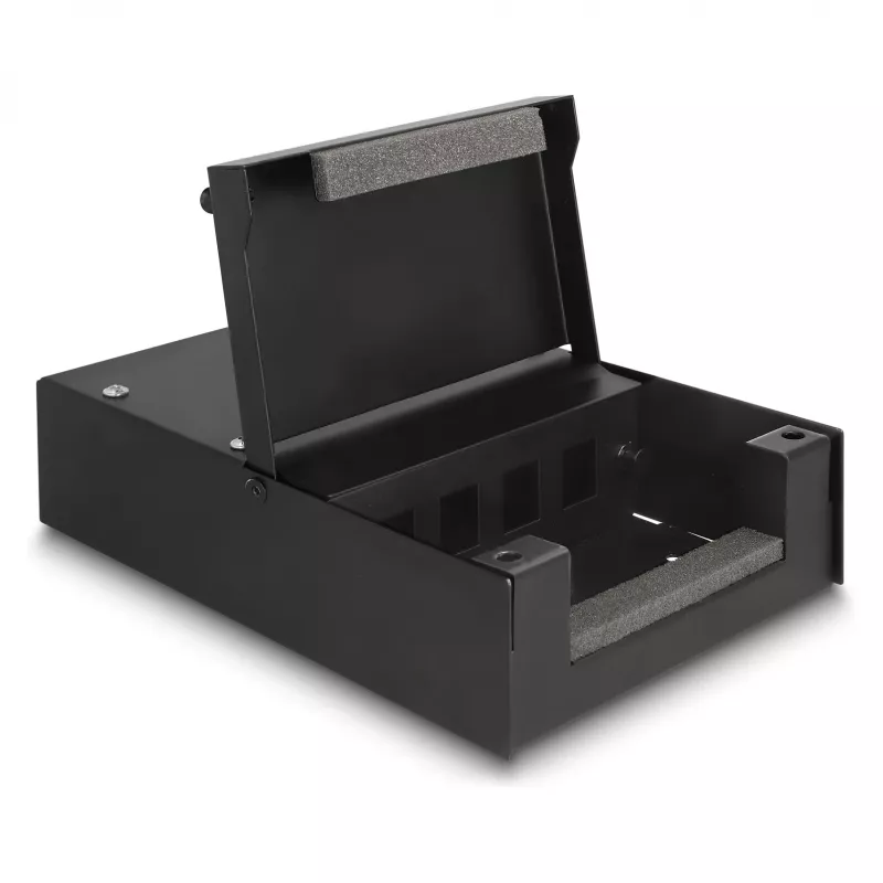 Verdeelbox DeLOCK 66235 4 poorten metaal zwart