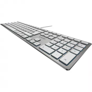 CHERRY KC 6000 slank FOR MAC toetsenbord Office USB QWERTZ Duits zilver