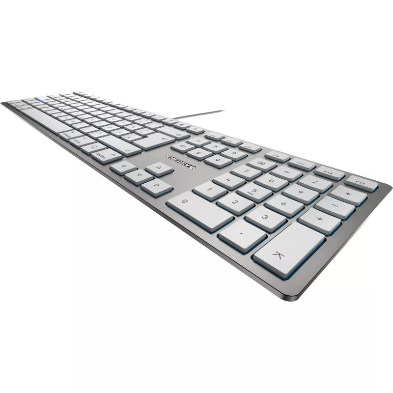 CHERRY KC 6000 slank FOR MAC toetsenbord Office USB QWERTZ Duits zilver