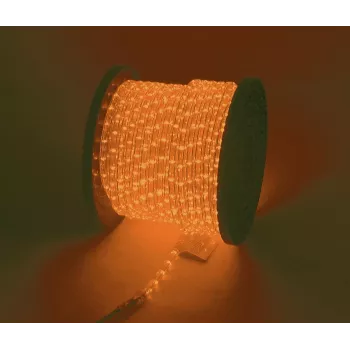 Rubberlicht EUROLITE RL1-230V oranje 44m – flexibele veiligheidsverlichtingskabel