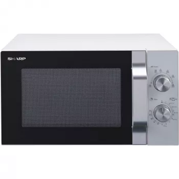 Sharp R204WA magnetron zilver, wit solo-magnetron werkblad 20 l 800 W