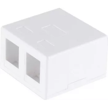 Netwerkadapter ShiverPeaks 08-10116 — 2-poorts keystone-aansluiting, wit