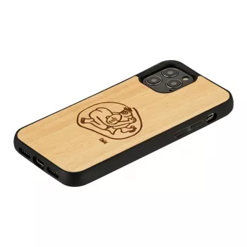 Telefoonhoes man and wood voor iPhone 12 Pro Max — 'Kind Fisch'-design