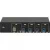 KVM-switch Inter-Tech IPC AS-41HUS 4 poorten USB