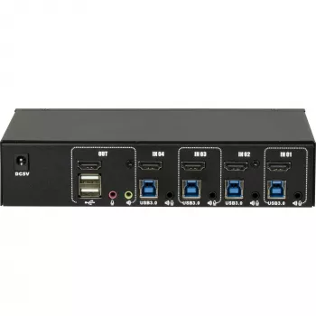 KVM-switch Inter-Tech IPC AS-41HUS 4 poorten USB