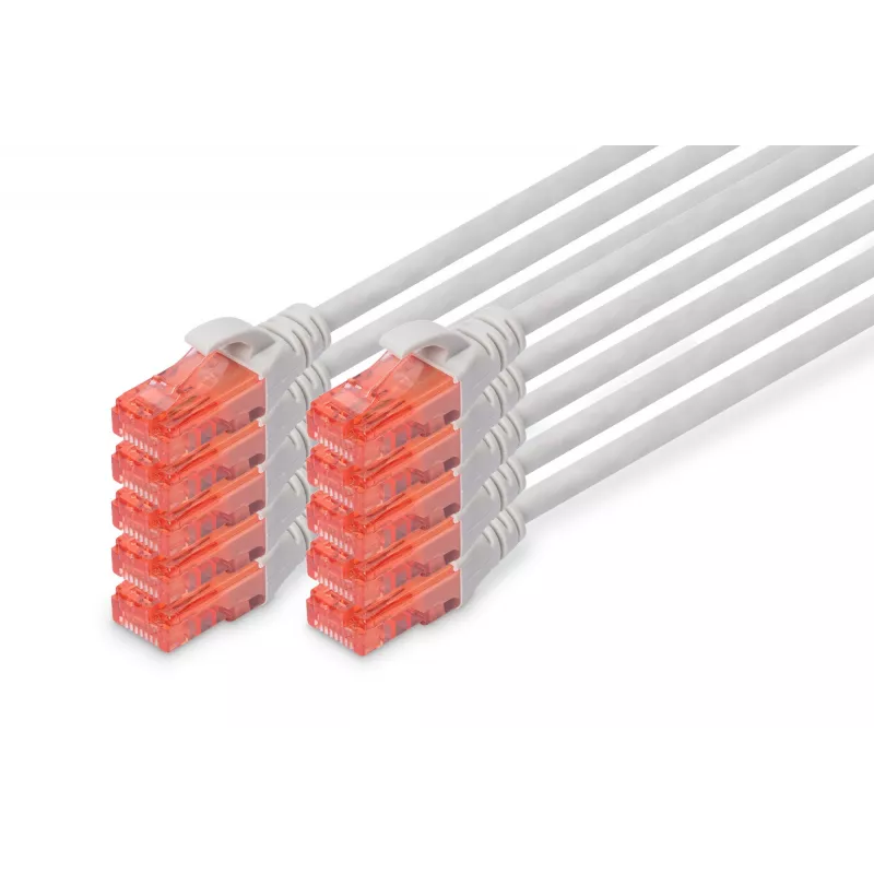 Patchkabel Digitus CAT 6 U/UTP LSZH 0,5m 10 stuks