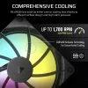 Ventilator Corsair RS140 ARGB 14 cm zwart 330-1700 RPM