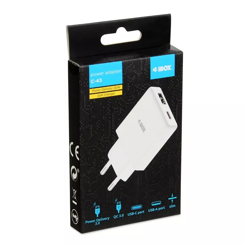 iBox ILUC43W oplader voor mobiele apparaten universeel wit AC indoor