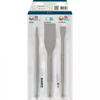 Bosch SDS-plus-5C beitelset, 3 stuks