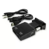 SAVIO CL-145 VGA-naar-HDMI-converter, audio, Full HD, zwart