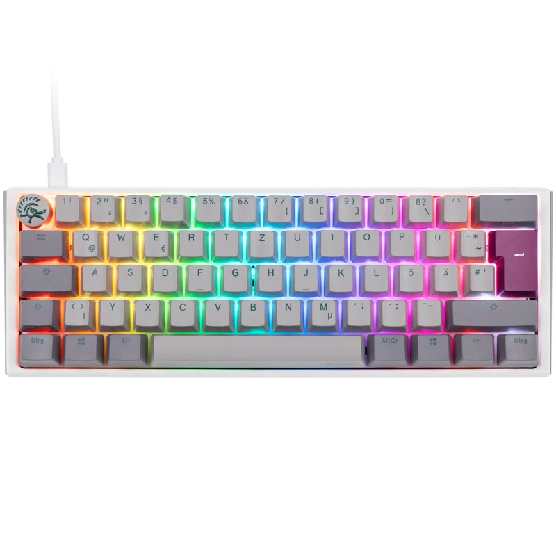 Ducky One 3 Mini Mist grijs toetsenbord gaming USB Duits