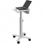 Ergotron StyleView laptopwagen, SV10 – wagen voor notebook – medisch – metaal – wit, aluminium – schermformaat: tot 43,2 cm (tot 43,20 cm (17)) (SV10-1100-0)