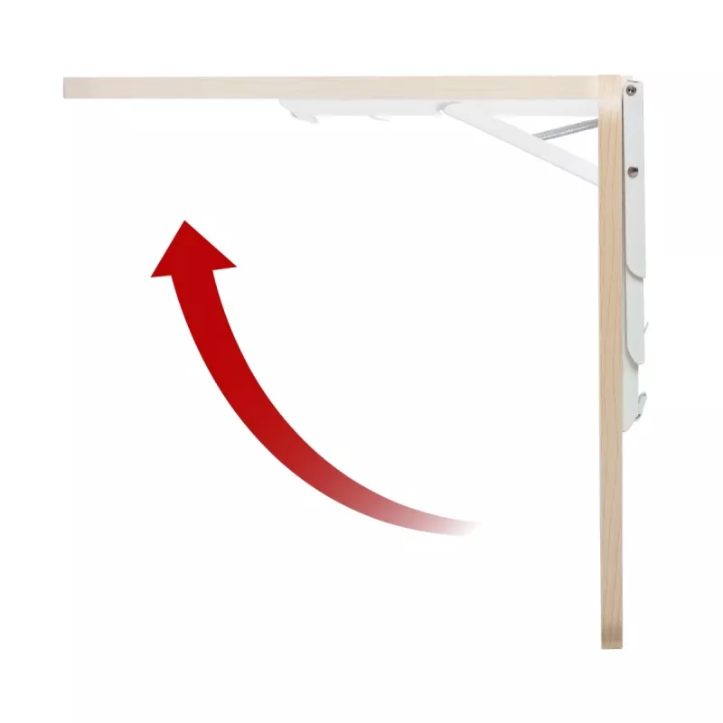 Maclean MC-128WD inklapbare wandplank, 100×40 cm, houtafwerking