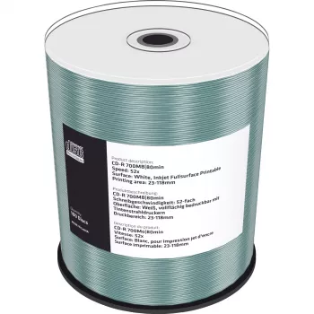 CD-R MediaRange MR203 700 MB 52x inkjet printable 100 stuks