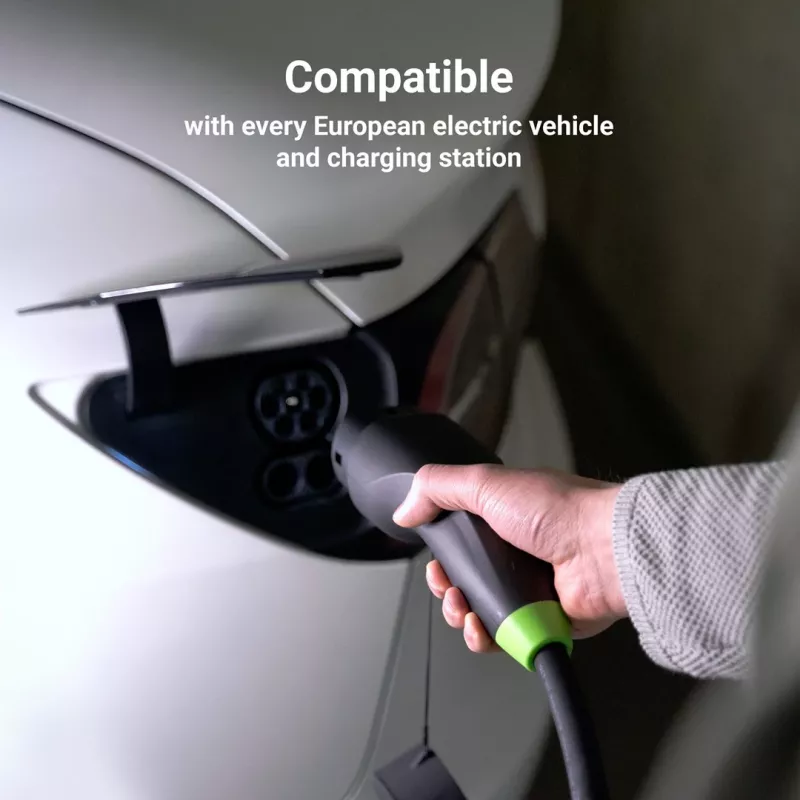 Oplaadkabel Green Cell EVKABGC03 — Type 2, 5 m, 11 kW, voor elektrische voertuigen