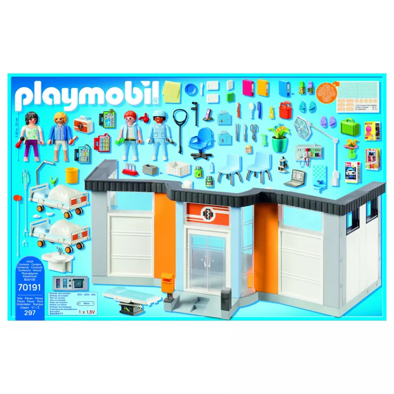 Speelfiguur Playmobil 70191 Ingerichte ziekenhuisvleugel 297 delen