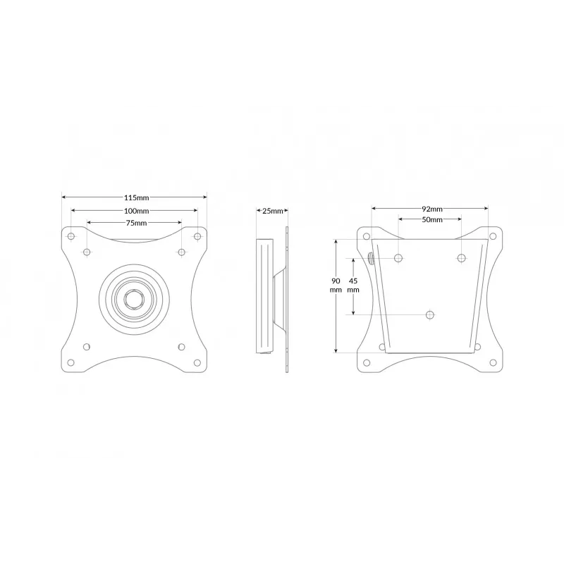 TV-beugel Edbak GD03 73,7 cm 10 kg zwart
