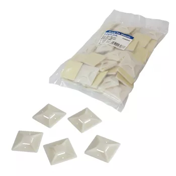LogiLink kabelbinderhouders, 40 x 40 mm plakvoet voor kabelbinders, kabelbinderopname: 14,3 x 2,7 - 1 stuk (KAB0045)