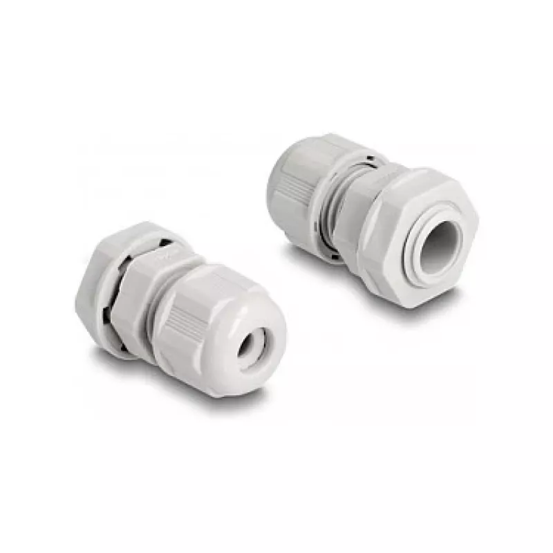 DeLOCK EX kabelwartel M12 grijs 2 stuks polyamide