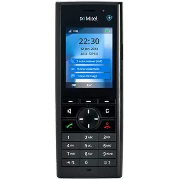 Draadloze DECT-telefoon MITEL DECT 712dt met 2,4 inch display, tot 10 uur gesprekstijd