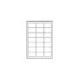 Avery Zweckform Avery - transparant - 63,5 x 38,1 mm 525 etiket(ten) (25 vel x 21)