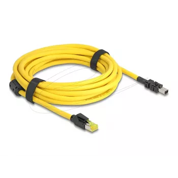 Netwerkkabel DeLOCK 81253 zwart geel 5m Cat6