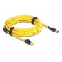 Netwerkkabel DeLOCK 81253 zwart geel 5m Cat6