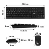 NanoRS draadloze toetsenbord- en muiscombinatie met ergonomisch design – RS580 voor soepel en efficiënt gebruik