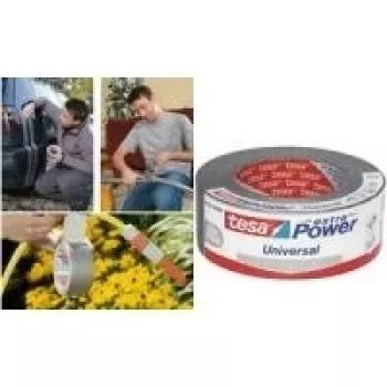 Tesa stoffen plakband 25 m x 50 mm extra Power wit 56388 (56388-00002-06)