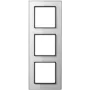Wandgemonteerde glasschakelaarafdekking JUNG AC 583 GL WW wit, glas, 84×226 mm