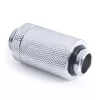 Alphacool ES D-Plug 31,5 mm, G1/4 buitendraad – G1/4 buitendraad, chroom