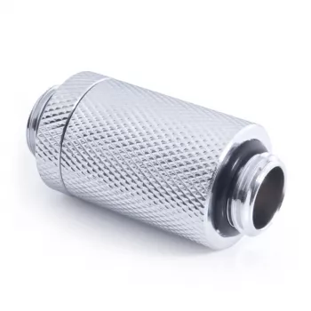 Alphacool ES D-Plug 31,5 mm, G1/4 buitendraad – G1/4 buitendraad, chroom