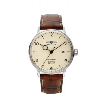 Automatisch horloge Zeppelin LZ129 Hindenburg 8062-5 — roestvrijstalen kast, lederen band